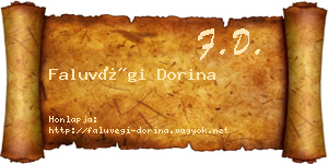 Faluvégi Dorina névjegykártya