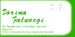 dorina faluvegi business card